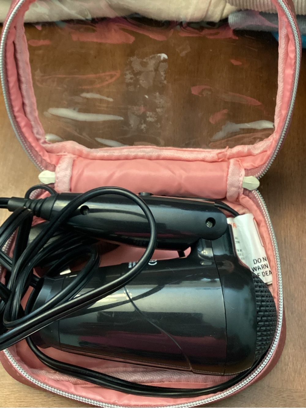 Luxe + Willow Foldable Mini Travel 1000W Hairdryer in Storage Travel Case
